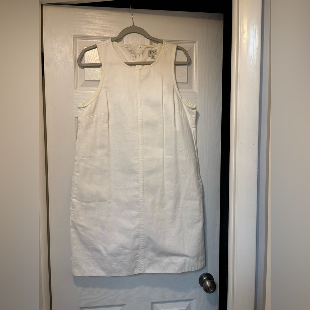 NWT J.Crew white denim mini dress